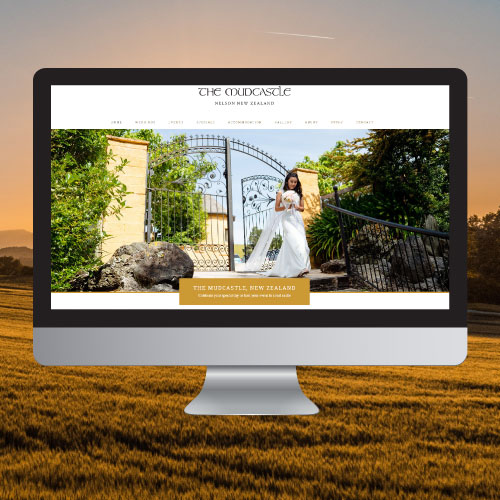 website copywriting portfolio image for the mudcastle