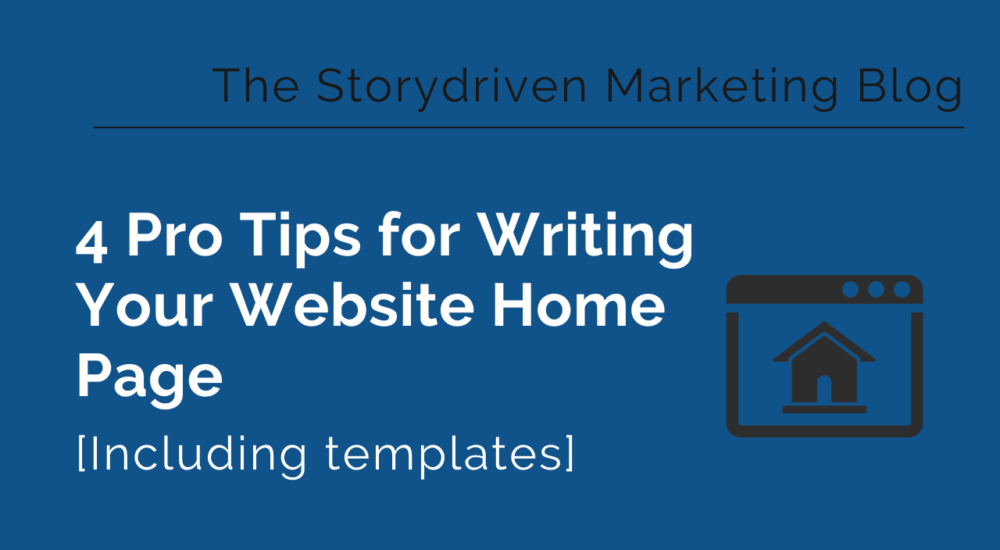 How to write your home page