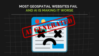 AI generated website content that fails