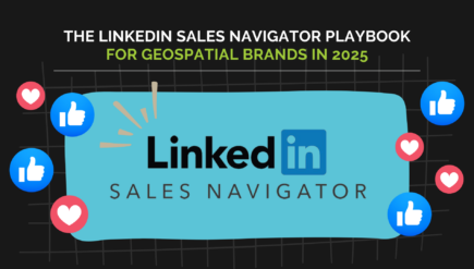 Sales navigator logos with likes and hearts