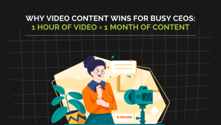 Geospatial CEO creating video content for a month