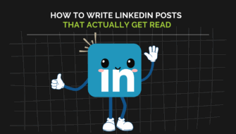 A happy linkedin icon because their posts get read